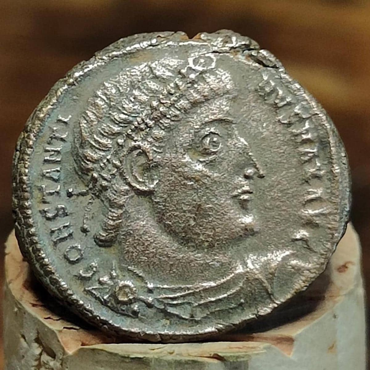 Constantine the Great Roman Coin with Soldiers Reverse, 306-337AD, AE3 nummus