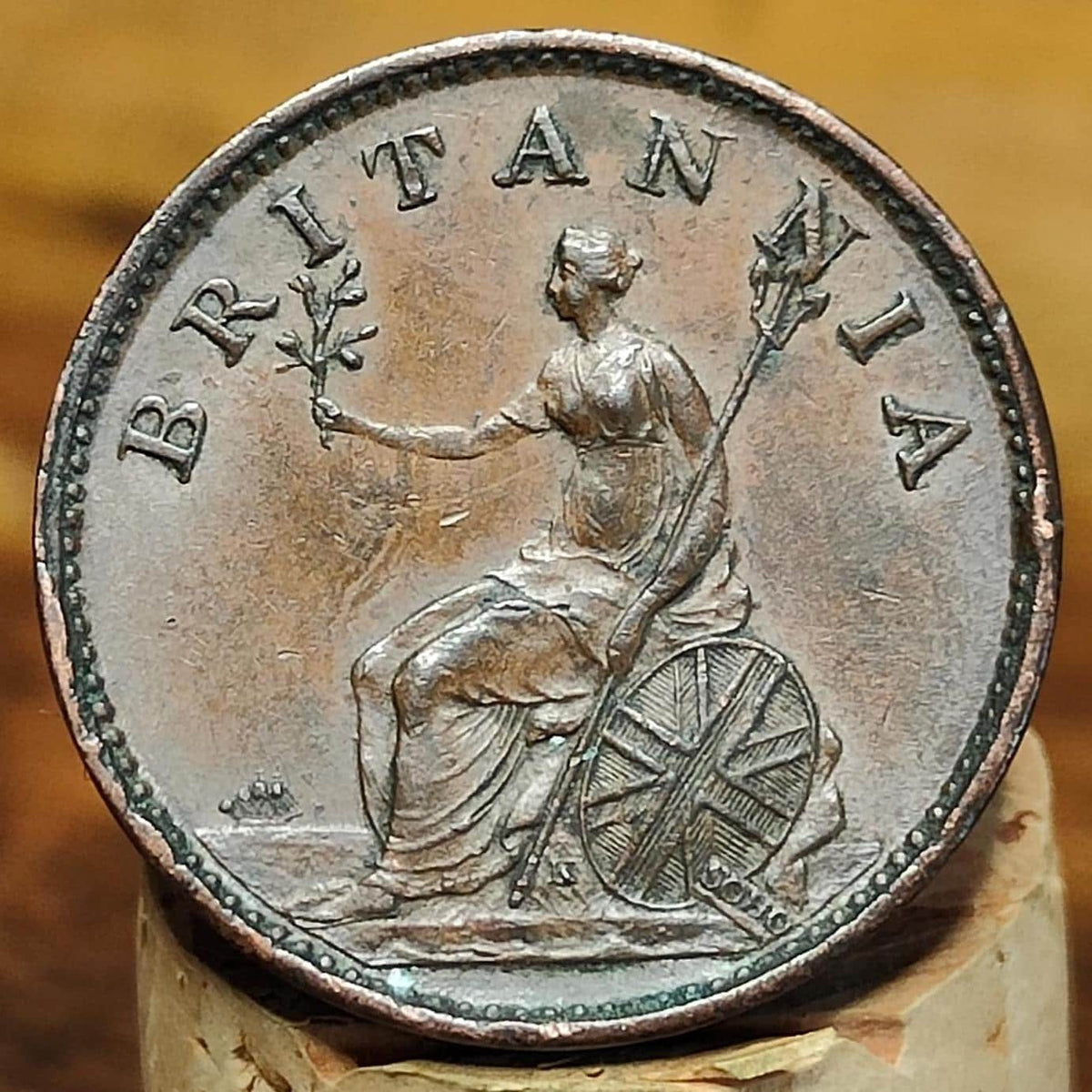 George III Farthing, dated 1806 - Georgian/ Napoleonic war coin