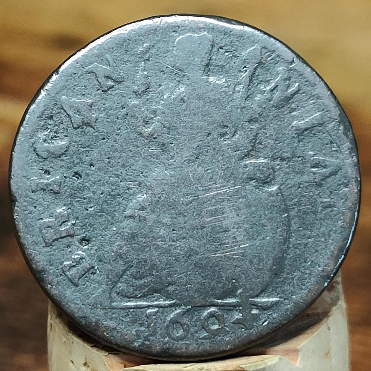 William & Mary Farthing, dated 1694 - Georgian/ US colonial coin