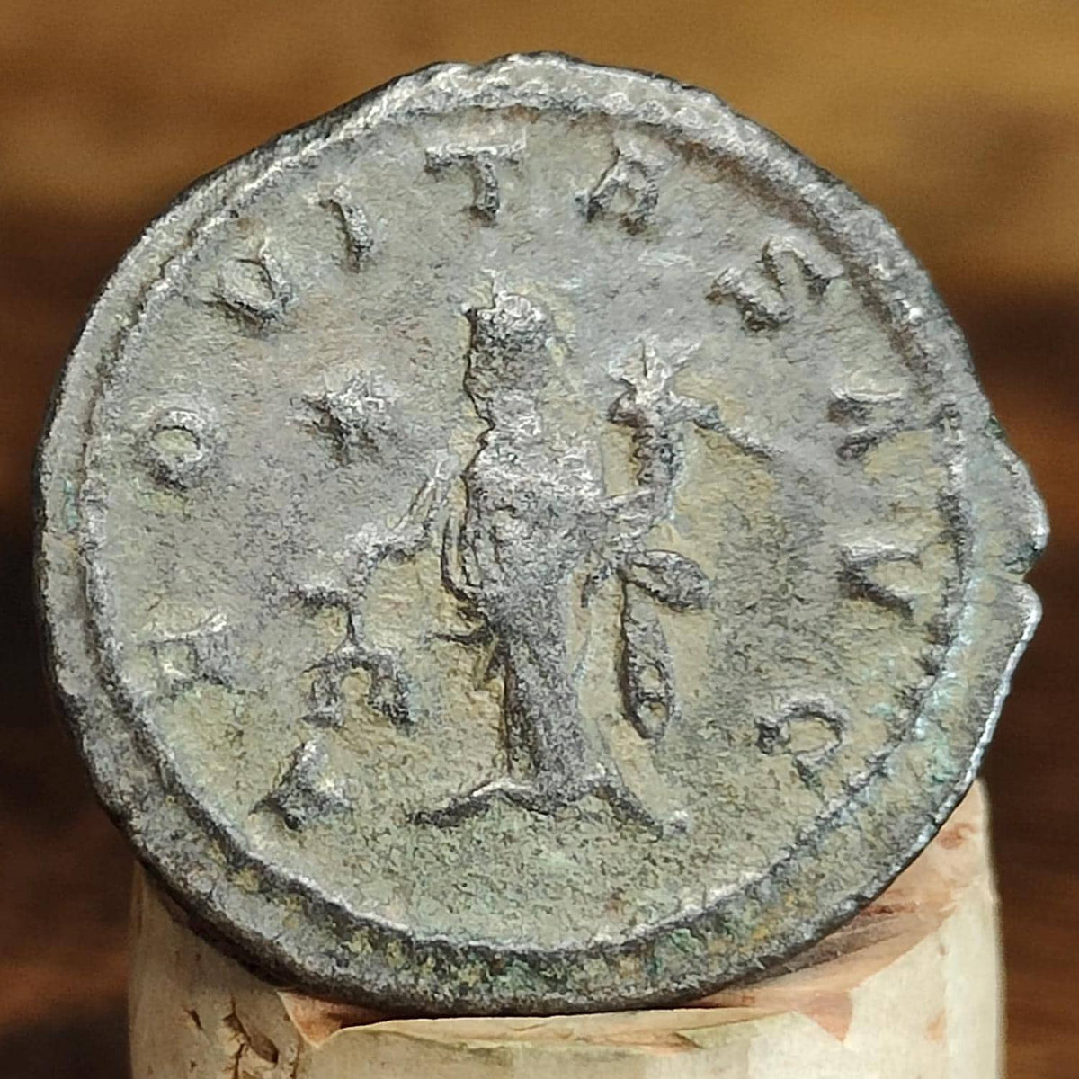 Gallienus Antoninianus, Aequitas reverse, 253-268AD, ancient Roman coin