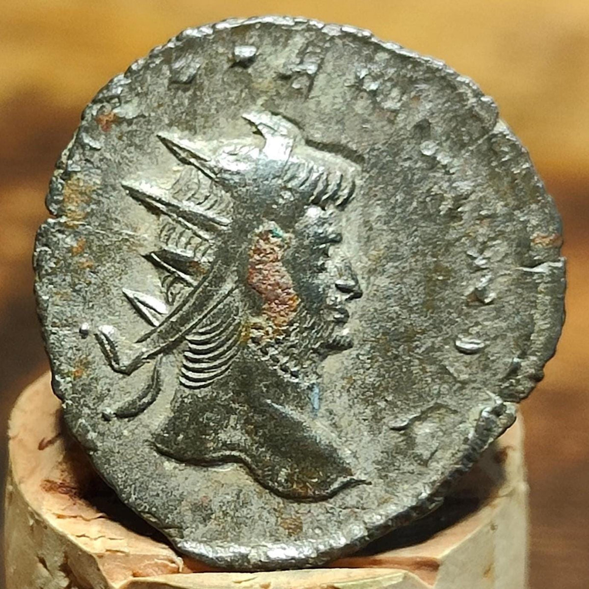 Gallienus Antoninianus, emperor reverse, 253-268AD, ancient Roman coin