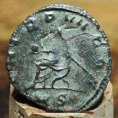 Gallienus Antoninianus, emperor reverse, 253-268AD, ancient Roman coin