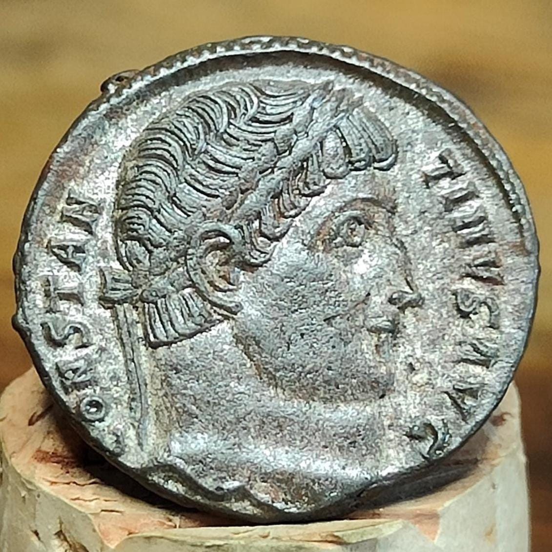Constantine the great Roman coin with camp gate reverse, 306 to 3337AD, ancient nummus AE3