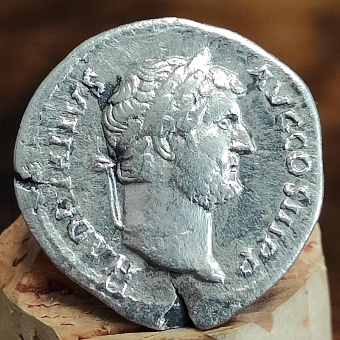 Hadrian Silver Denarius with Salus reverse, Ancient roman coin