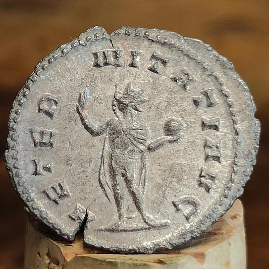 Gallienus Antoninianus, Sol reverse 253-268AD, ancient Roman coin