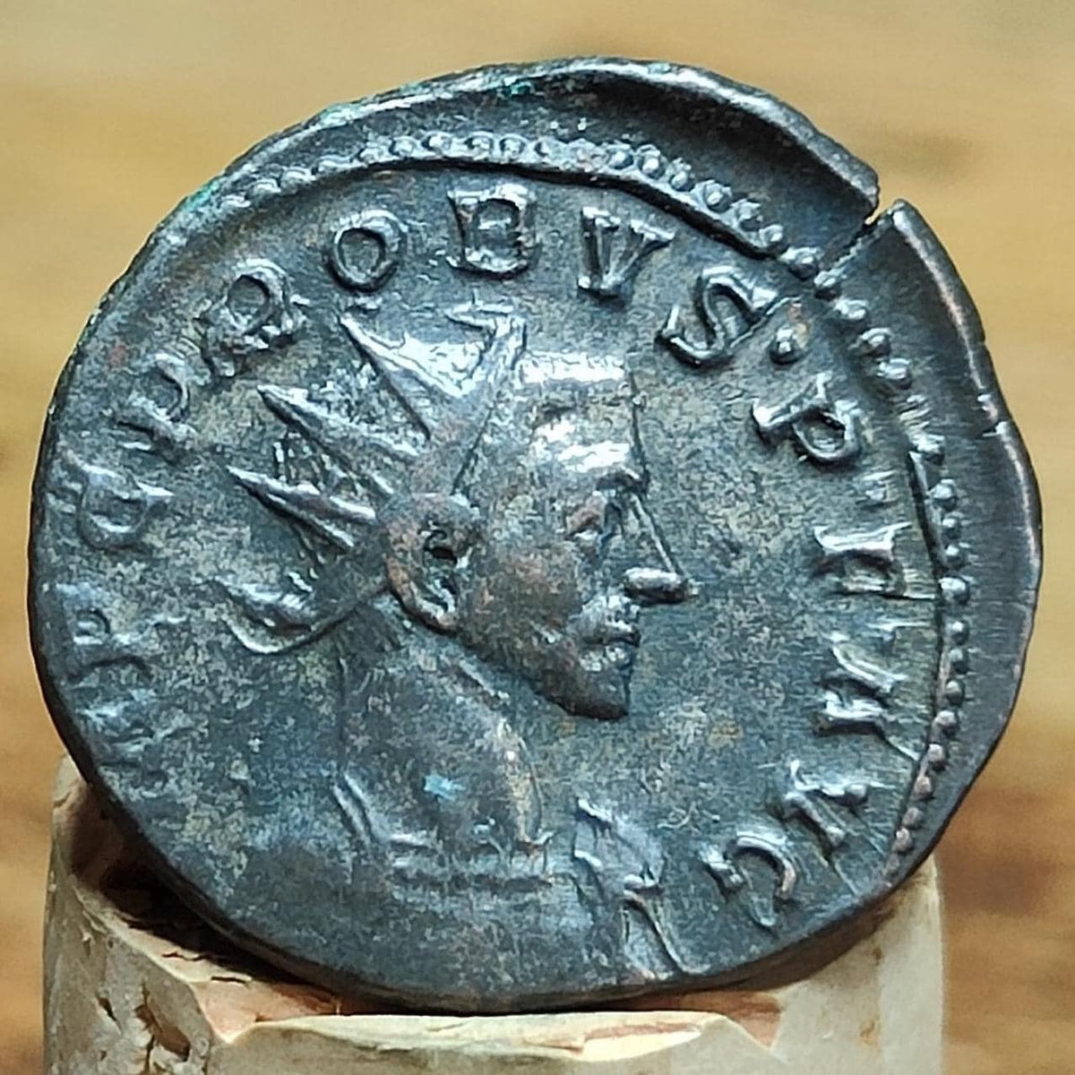 Probus Antoninianus, Pietas reverse, 276 - 282AD ancient double denarius coin