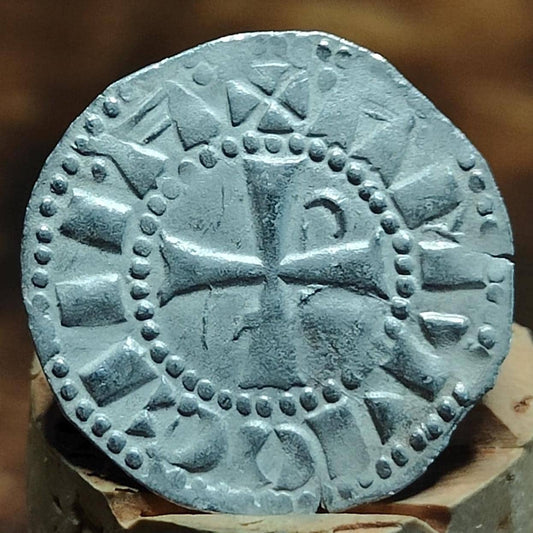 Crusades - Bohémond III, 1163-1201, Denier, Medieval Silver Coin