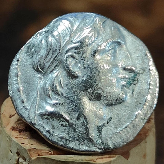 162-150 BC, Demetrios I Soter, Cornucopia reverse, Seleucid Empire, silver drachm, Ancient Greek coin
