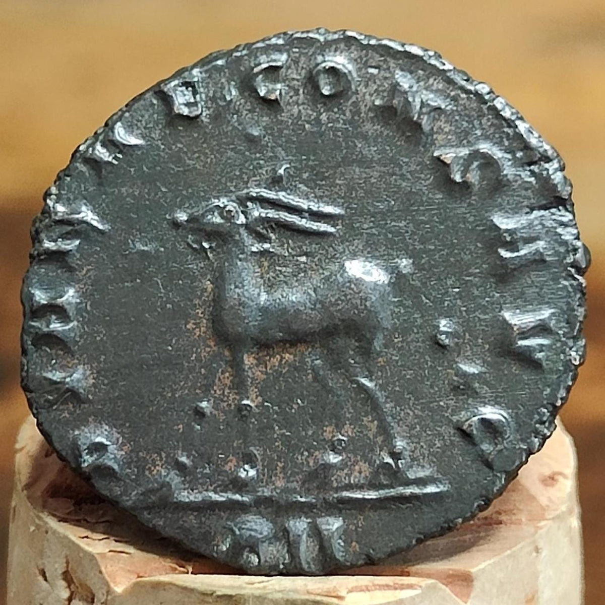 Gallienus Zoo Series Antoninianus , Gazelle Reverse, 253-268AD, In The Name Of Diana