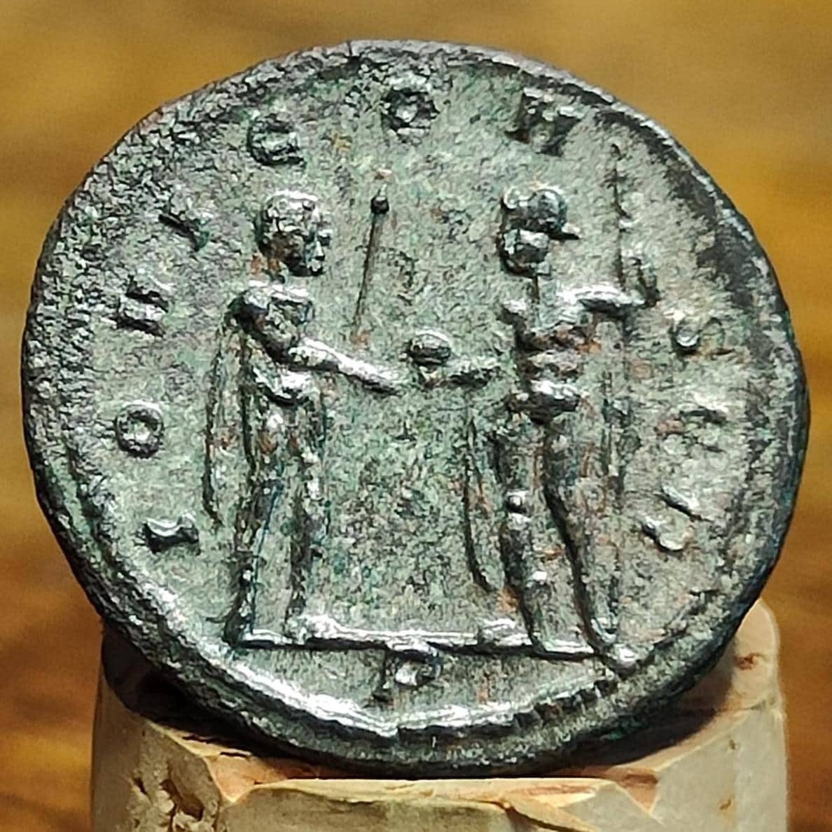 Aurelian Antoninianus, Jupiter reverse, 270 - 275AD, ancient Roman double denarius coin