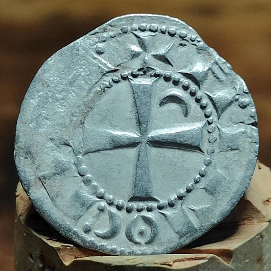 Crusades - Bohémond III, 1163-1201, Denier, Medieval Silver Coin