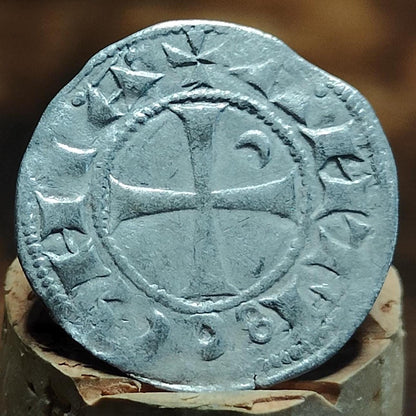Crusades - Bohémond III, 1163-1201, Denier, Medieval Silver Coin