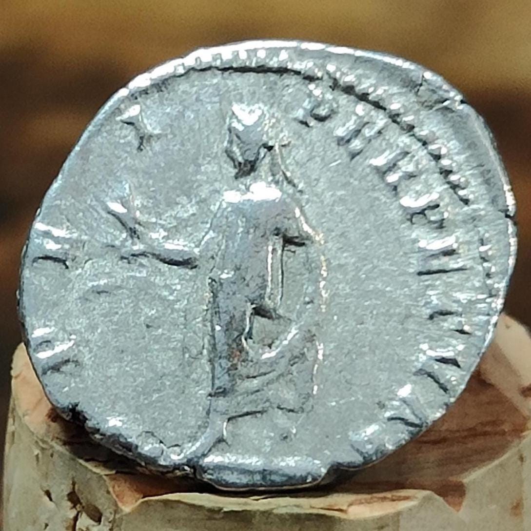 Caracalla Silver Denarius with Spes reverse, 198-217AD, Ancient roman coin