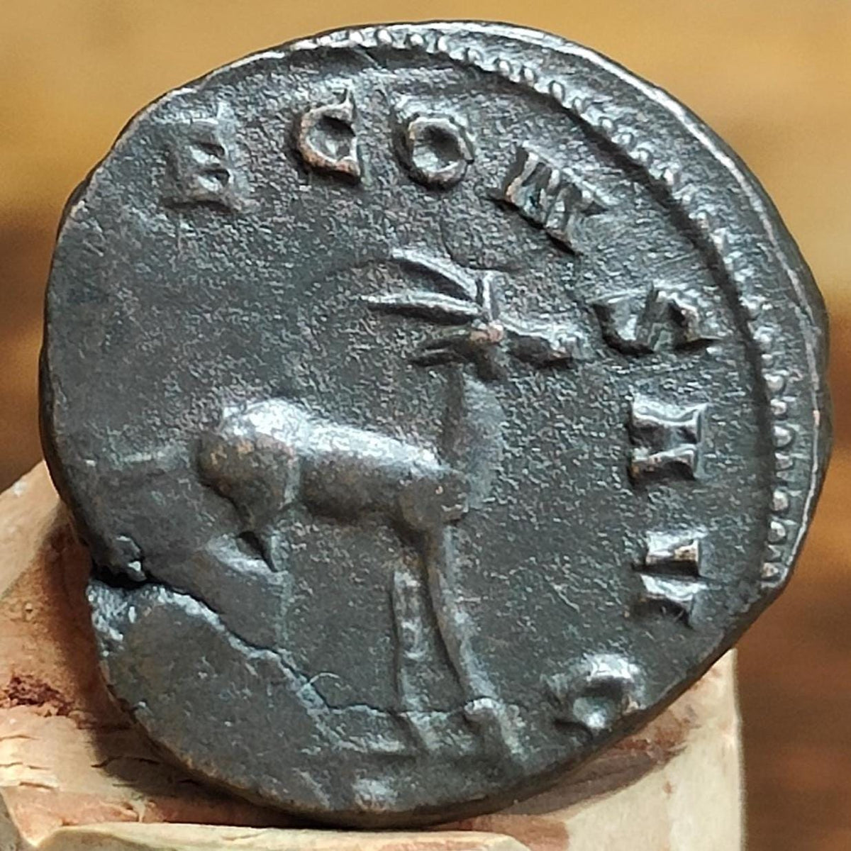 Gallienus Zoo Series Antoninianus , Gazelle Reverse, 253-268AD, In The Name Of Diana