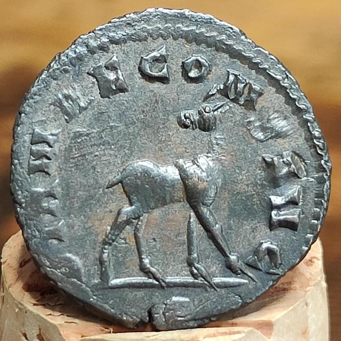 Gallienus Zoo Series Antoninianus , Doe Reverse, 253-268AD, In The Name Of Diana