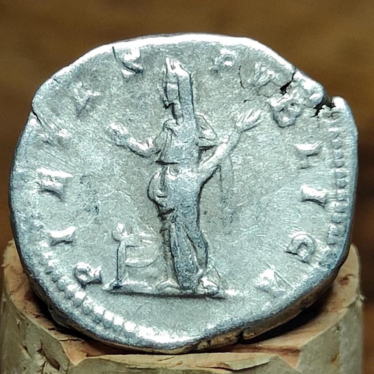 Julia Dommna Silver Denarius with Pietas reverse, Ancient roman coin - VPUKcoins