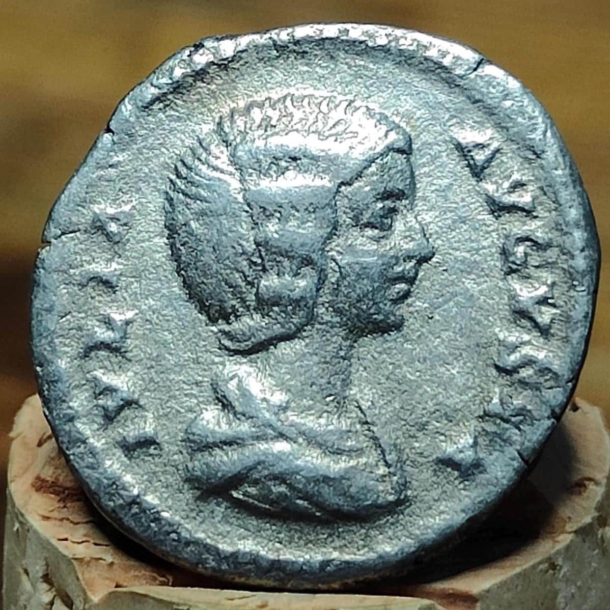 Julia Domna Silver Denarius with Pietas reverse, Ancient roman coin - VPUKcoins