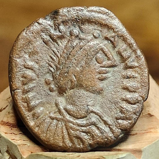 Justinian I Byzantine coin, Authentic Roman Pentanummium 527 - 565AD, Early Christian - VPUKcoins