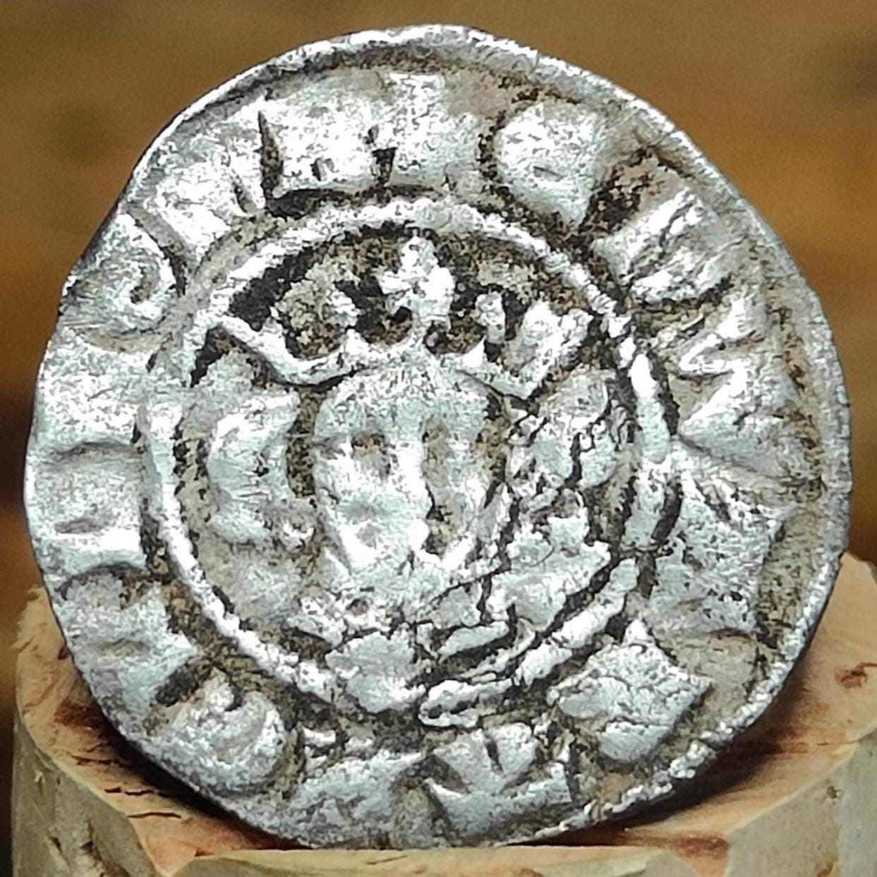 King Edward I Medieval hammered silver penny coin, 700 years old - VPUKcoins
