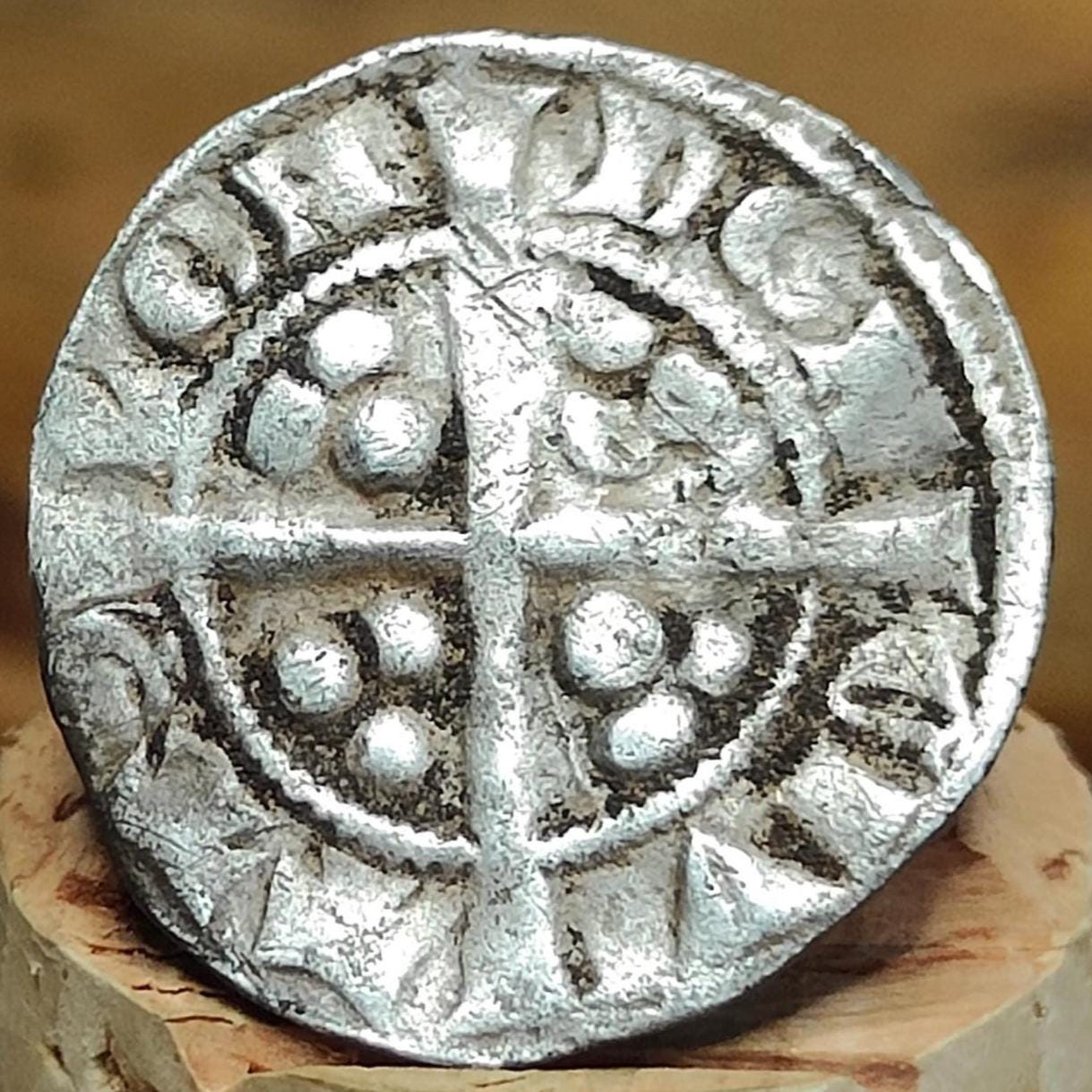 King Edward I Medieval hammered silver penny coin, 700 years old - VPUKcoins