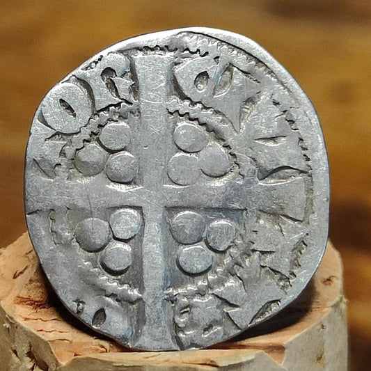 King Edward I Medieval hammered silver penny coin, 700 years old - VPUKcoins