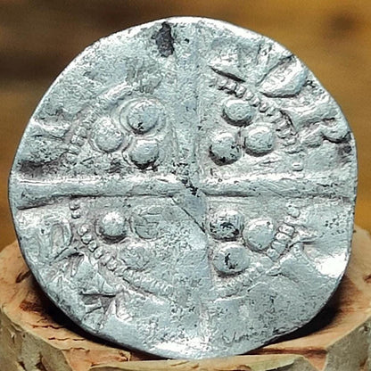 King Edward I Medieval hammered silver penny coin, 700 years old - VPUKcoins