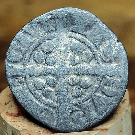 King Edward I Medieval hammered silver penny coin, Durham mint, 700 years old - VPUKcoins