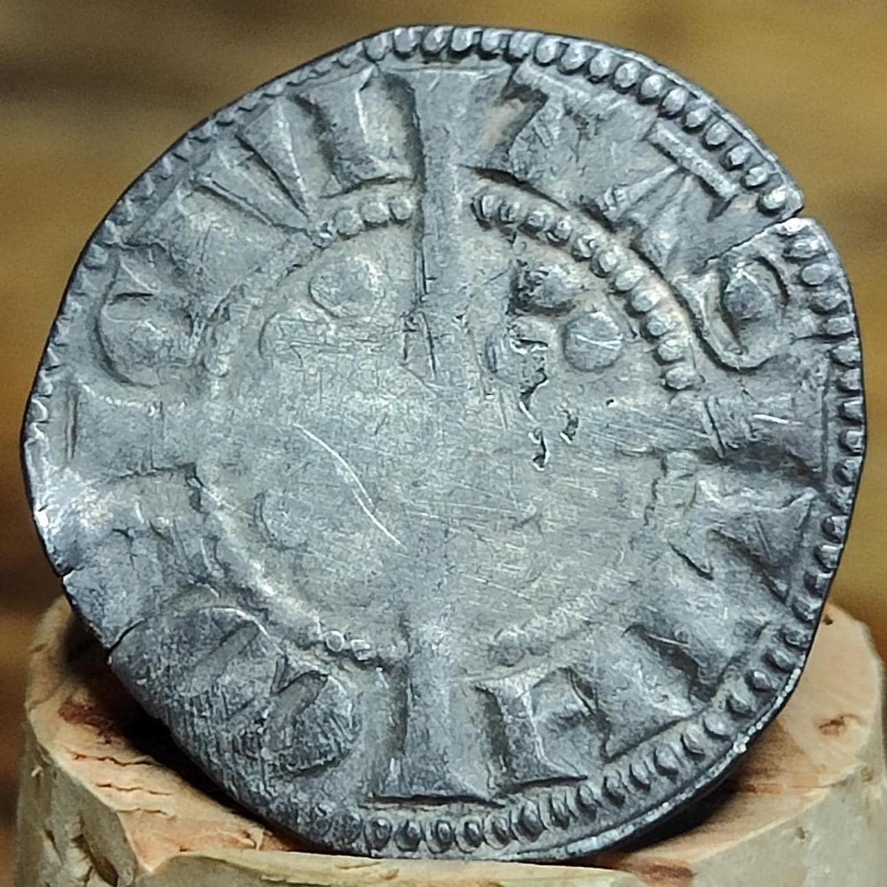 King Edward I Medieval hammered silver penny coin, Lincoln mint, 700 years old - VPUKcoins