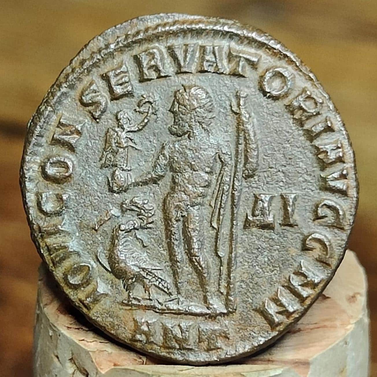 Licinius I Roman coin with Jupiter reverse, 308 - 324AD, ancient Follis. - VPUKcoins