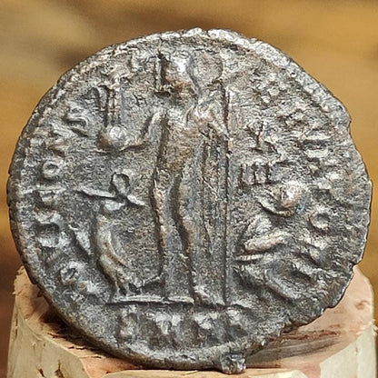 Licinius II Roman coin with Jupiter reverse, high grade ancient Follis - VPUKcoins