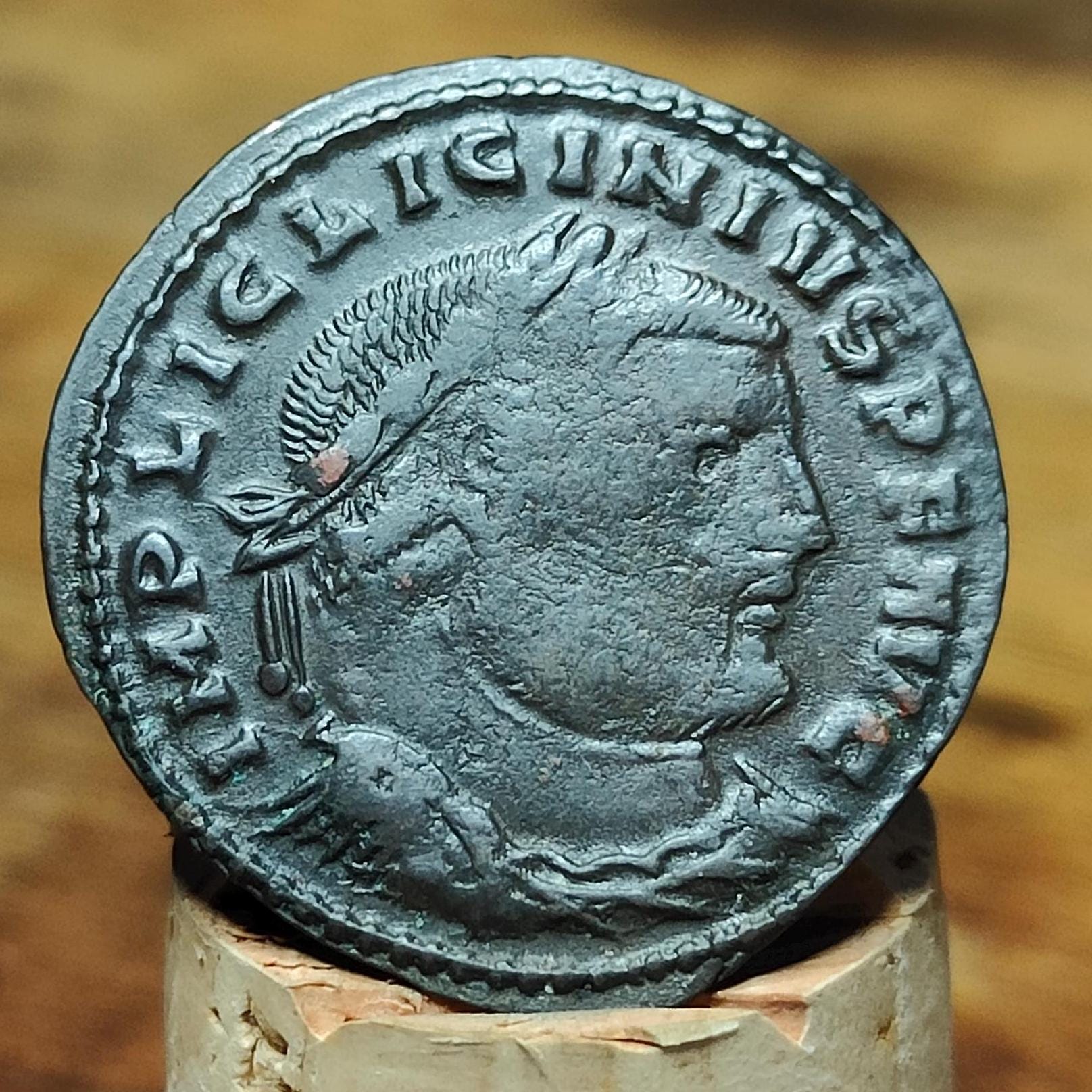 Licinius Roman coin, high grade ancient Nummus with Jupiter reverse - VPUKcoins