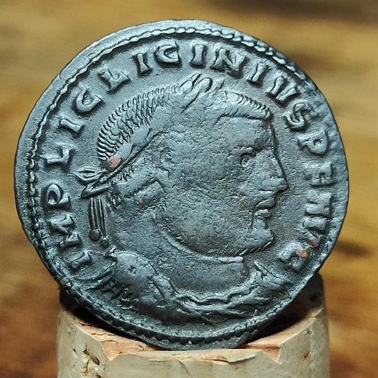 Licinius Roman coin, high grade ancient Nummus with Jupiter reverse - VPUKcoins