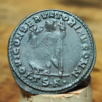 Licinius Roman coin, high grade ancient Nummus with Jupiter reverse - VPUKcoins