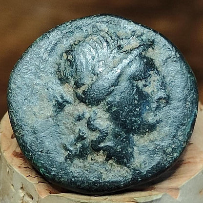 Lydia, Sardes, Apollo and club, Ancient Greek coin, 2nd-1st century BC - VPUKcoins