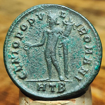 Maximian Roman Coin with Genius reverse, AE1 Ancient Follis - VPUKcoins
