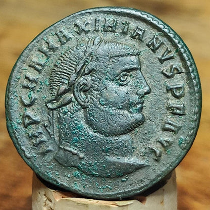 Maximian Roman Coin with Genius reverse, AE1 Ancient Follis - VPUKcoins