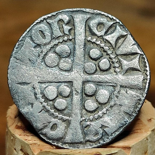Medieval hammered silver penny coin, King Edward I , 700 years old - VPUKcoins