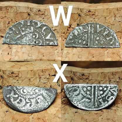 Medieval Silver Coin UK / Henry III voided long cross cut half penny - VPUKcoins