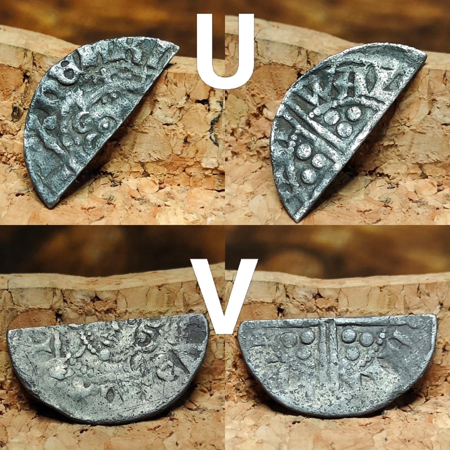 Medieval Silver Coin UK / Henry III voided long cross cut half penny - VPUKcoins