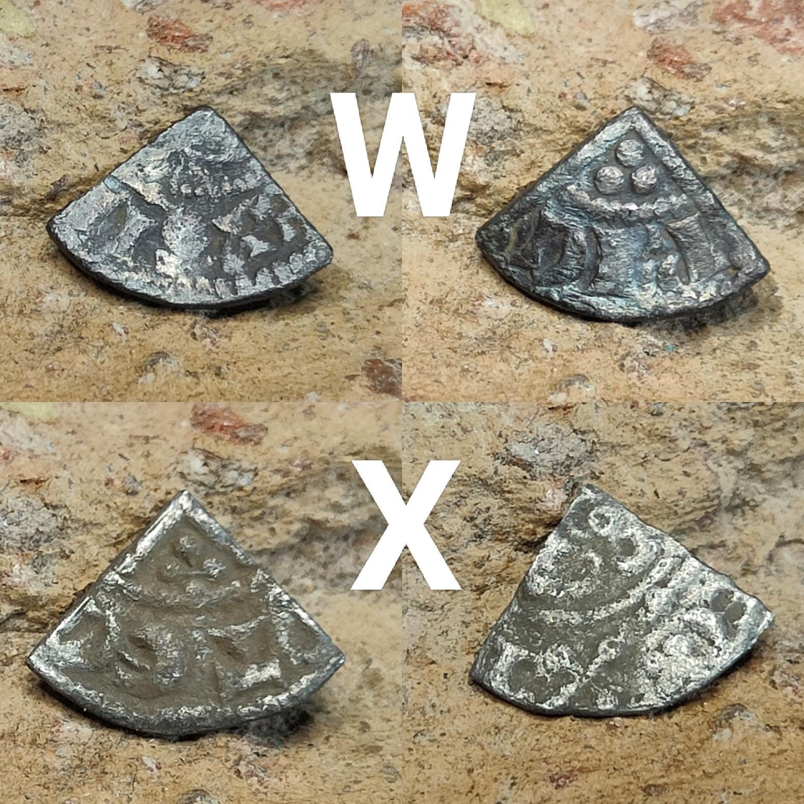 Medieval Silver Coin UK / Henry III voided long cross cut quarter farthing - VPUKcoins
