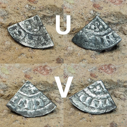 Medieval Silver Coin UK / Henry III voided long cross cut quarter farthing - VPUKcoins