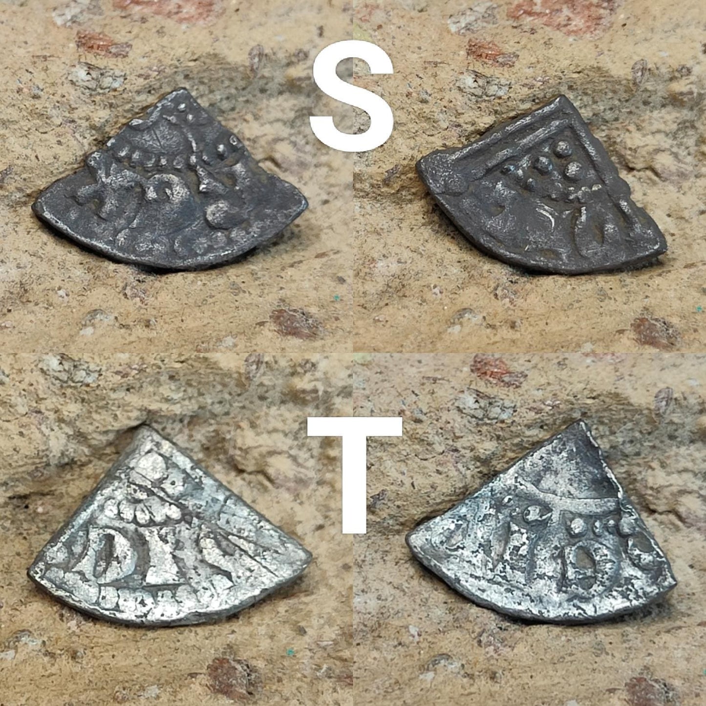 Medieval Silver Coin UK / Henry III voided long cross cut quarter farthing - VPUKcoins