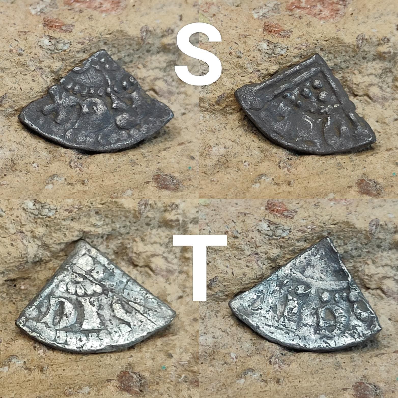 Medieval Silver Coin UK / Henry III voided long cross cut quarter farthing - VPUKcoins