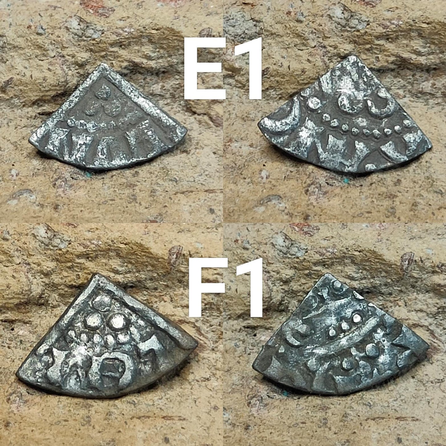 Medieval Silver Coin UK / Henry III voided long cross cut quarter farthing - VPUKcoins