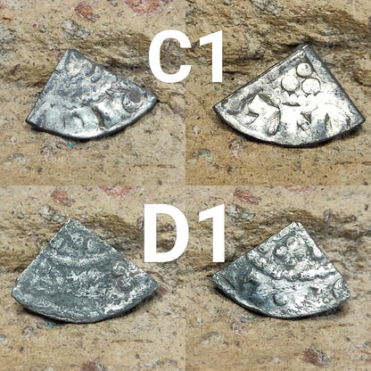 Medieval Silver Coin UK / Henry III voided long cross cut quarter farthing - VPUKcoins