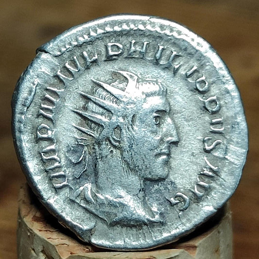 Philip I Roman Antoninianus, Annona reverse, ancient double denarius coin - VPUKcoins