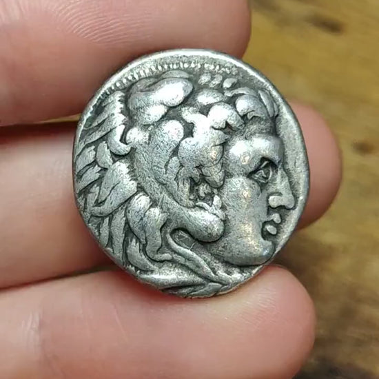 Seleukos I 'Nikator', 311-300 BC, Herakles and Zeus, Silver Tetradrachm, Seleucid Empire,  Ancient Greek coin