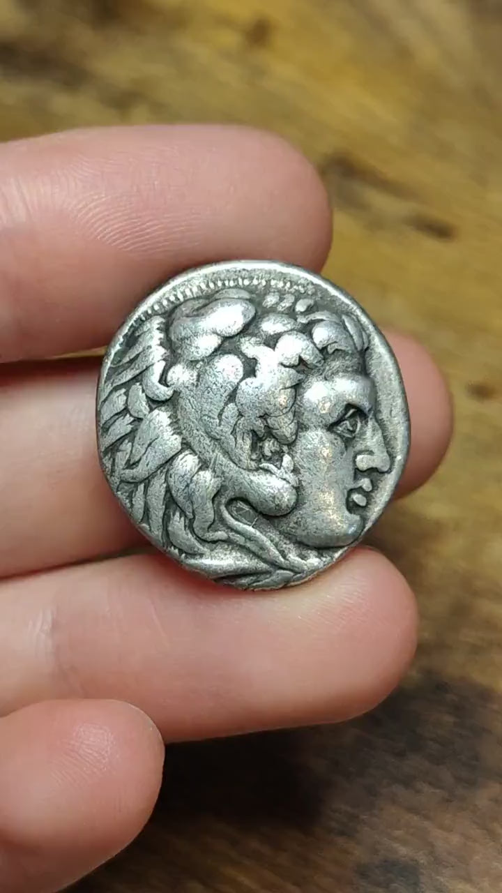 Seleukos I 'Nikator', 311-300 BC, Herakles and Zeus, Silver Tetradrachm, Seleucid Empire,  Ancient Greek coin