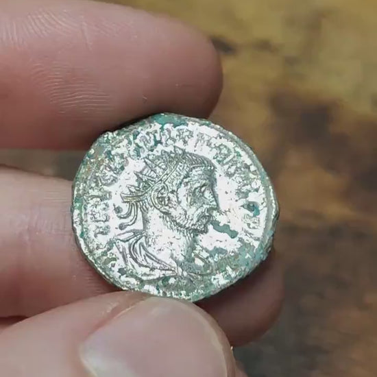 Genuine Roman Antoninianus of Probus, ancient double denarius coin