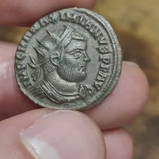 Maximianus with Jupiter reverse Roman coin, Antoninianus